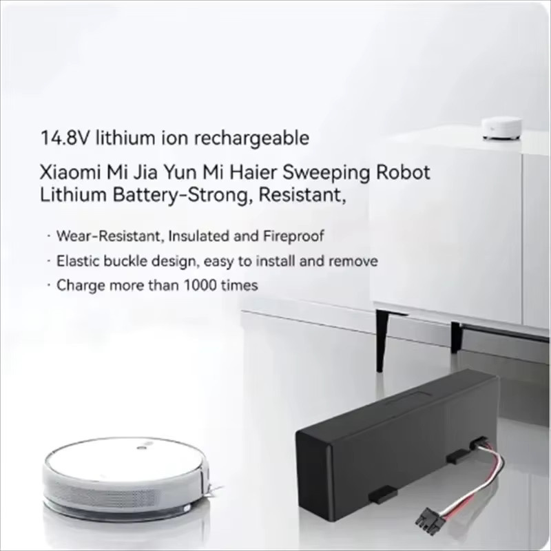 Original VIOMI Akku für V2 Pro Saugroboter, 14,4 V, 6800 mAh, Schwarz - Bild 2