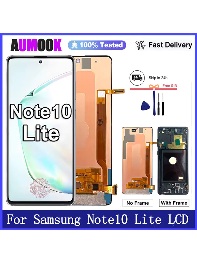 Samsung Note 10 Lite AMOLED Display mit Touchscreen Digitizer in Schwarz - Bild 4