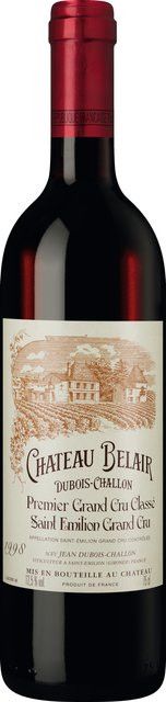 Château Belair Rotwein, Merlot, 1998, Saint-Emilion, Frankreich, trocken, 0,75 l - Bild 1