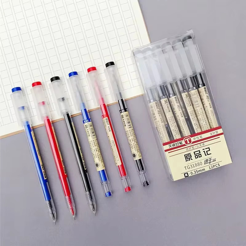 Gel Stifte Refills für Kugelschreiber mit 0,35 mm Spitze in Blau, Rot und Schwarz - Bild 3