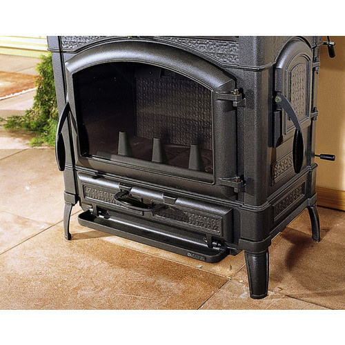 La Nordica-Extraflame Firefix Isotta Kaminofen aus Gusseisen in Schwarz und Anthrazit mit 11,9 kW - Bild 2