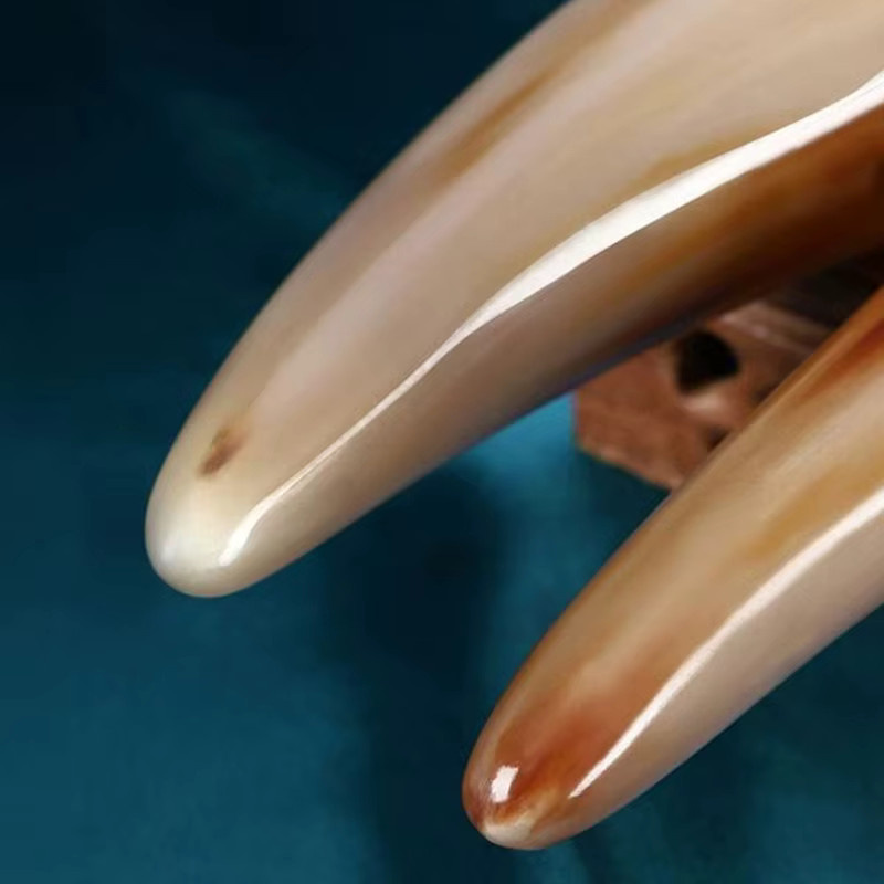 HNKMP Gua Sha Massagegerät aus natürlichem Büffelhorn, Unisex - Bild 4