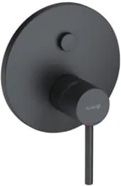 Kludi Unterputz-Wannenfüll- und Brausebatterie BOZZ Einhebelmischer in Schwarz Matt mit Sprayfunktion - Bild 1