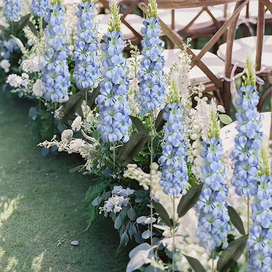XIAOYINMO Künstliche Rattan-Blumen in Gelb für Hochzeitskranz und Garten Dekoration - Bild 2