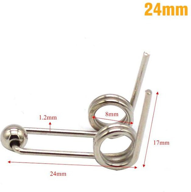 Ever Fairy Lockenstab Ersatz Doppel Rückkehr Torsion Feder, 2 Stück, grau - Bild 1