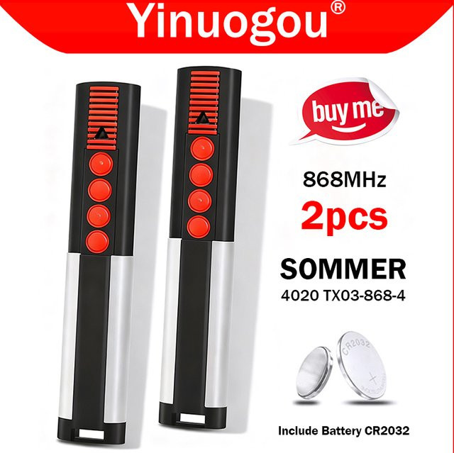 SOMMER Garagentor-Fernbedienung 868 MHz in Schwarz für Modelle TX03-868-4, TX03-868-2, TX08-868-4, TX02-868-2, TX02-868-4, TX02-868-2, TX02-868-4, TX02-868-2, TX02-868-4, TX02-868-2, TX02-868-4, TX02-868-2, TX02-868-4, TX02-868-2, TX02-868-4, TX02-868-2, - Bild 1