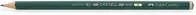 Faber-Castell CASTELL 9000 Bleistift H, 12er Pack, Grün - Bild 1