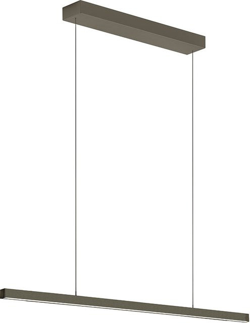 Bankamp Line 2325 LED-Pendelleuchte in Bronze eloxiert, dimmbar und höhenverstellbar, Warmweiß 2700K - Bild 1