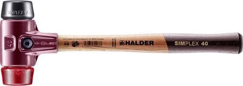 Halder SIMPLEX Schonhammer mittelhart/hart mit ergonomischem Griff in Rot, Gewicht: 640 g - Bild 1