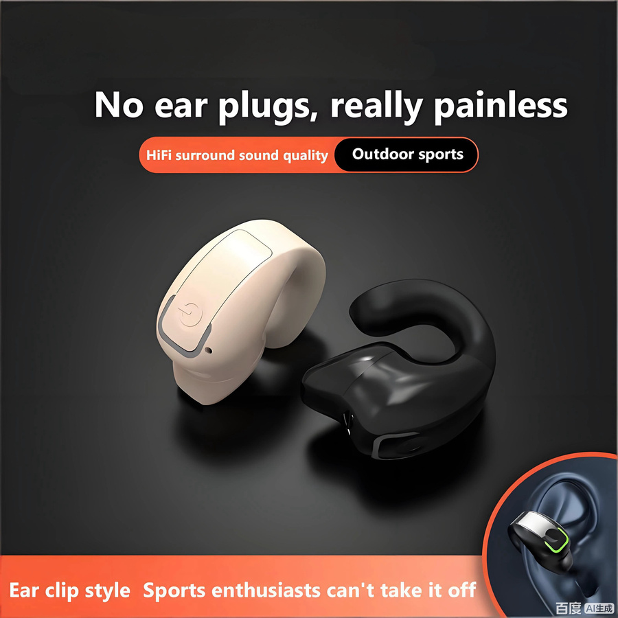OnePlus GD28 Knochenleitungs-Bluetooth-Headset in Schwarz mit Einzelohr-Design für Business, Sport und Fitness - Bild 2