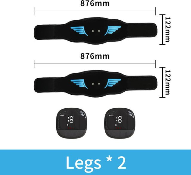 VDGVD EMS Muskelstimulator AB Stimulator Fitness Massager für Bauchtraining in Schwarz - Bild 1