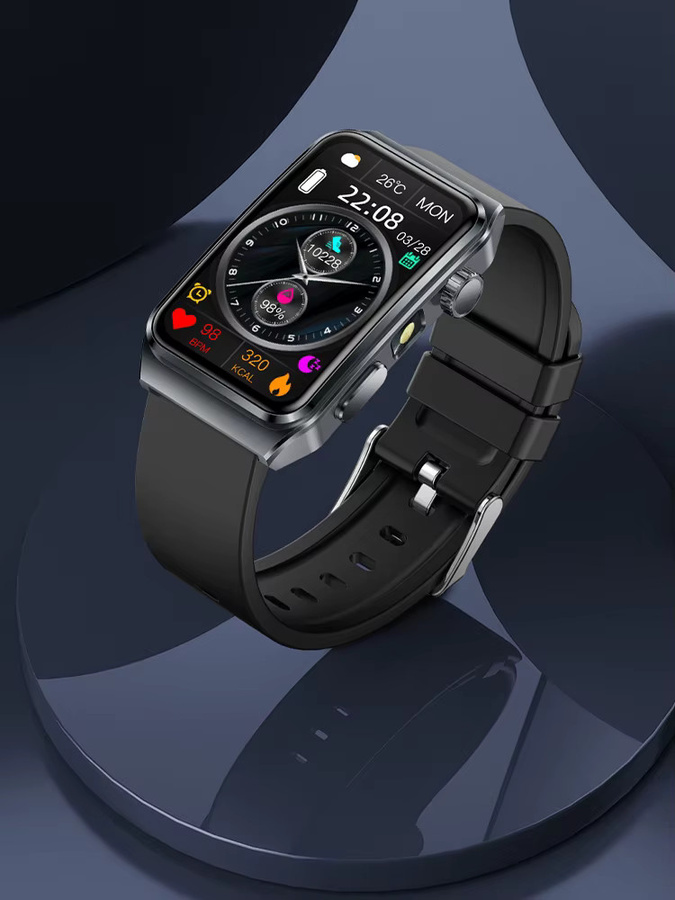 yaocx Smartwatch, Blau, Silikon, Unisex - Bild 7