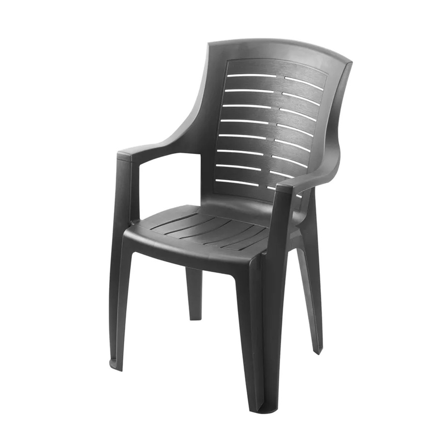 Progarden Stapelsessel Talia in Anthrazit mit modernem Design, B/T/H: 55 x 60 x 91 cm - Bild 2