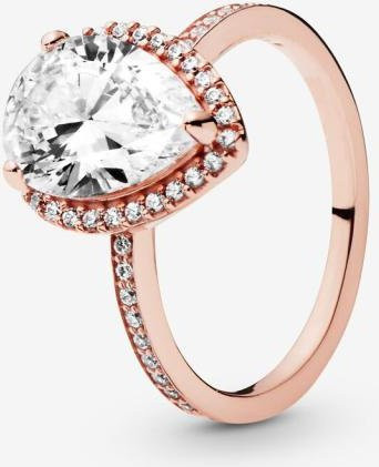 Wucifang Jewelry Ring, 925 Silber, Roségold, Kristall, Damen - Bild 1