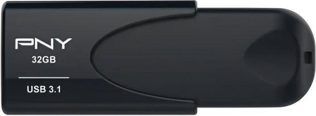 PNY Attache 4 USB-A 3.1 Flash Drive, 32 GB, Schwarz - Bild 1