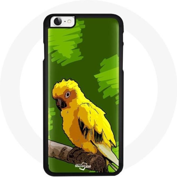 MANIACASE Handyhülle für iPhone SE 2020 mit Gelber Sittich Design - Bild 1