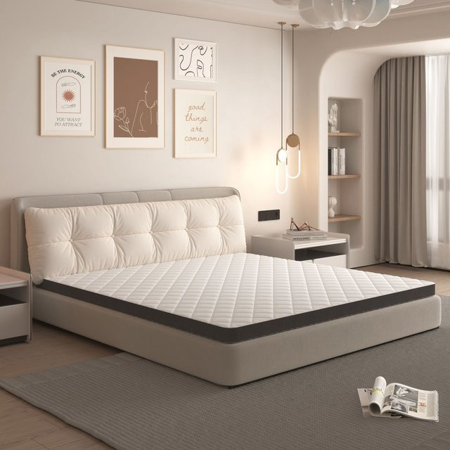 Rosahqnda Matratze H3 mit sieben Zonen-Prägerschaum, mittlere Festigkeit, Öko-Tex Standard 100, Farbe: Weiß, B/T/H: 180 x 200 x 7 cm - Bild 1