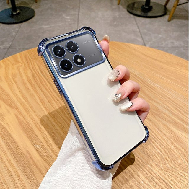 Stoßfeste Silikon Schutzhülle für Xiaomi Poco X6 Pro, Poco F6 Pro, Poco X6 und Poco F6 in Blau - Bild 1