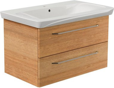 FACKELMANN Waschplatz-Set MILANO in Asteiche braun, Breite: 90 cm - Bild 1