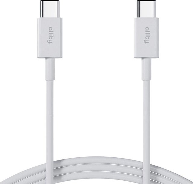 Allity USB-C Daten- und Ladekabel AUC-03, 100W, 1m, Weiß - Bild 1