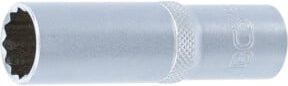 BGS Steckschlüssel-Einsatz Zwölfkant tief 10683, Antrieb 1/2 Zoll, SW 16 mm, Farbe Silber - Bild 1