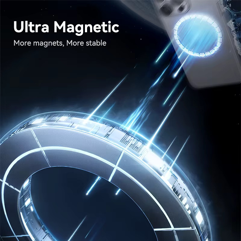 Joyroom Magnetische Auto-Handyhalterung aus Metall in Schwarz für iPhone und Samsung - Bild 4