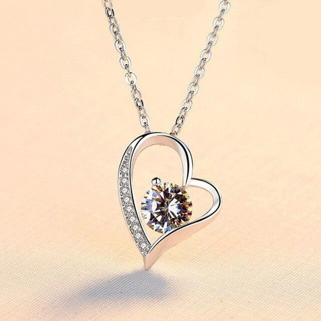 YIRAN Jewelry Halskette, 925 Silber, Onyx, Zirkonia, Damen - Bild 1