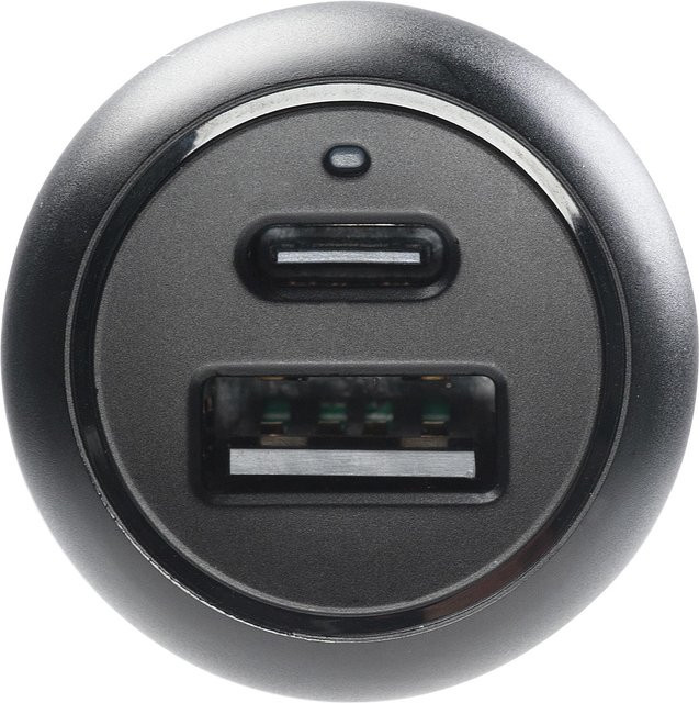 Vivanco Dual Kfz Schnellladegerät mit Power Delivery 3.0, 2 USB Ports (USB-A und USB-C), 2x 24W, Schwarz - Bild 1