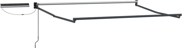 vidaXL Elektrischer Markisenrahmen Anthrazit aus Stahl und Aluminium, B: 3 m, T: 2,5 m - Bild 1