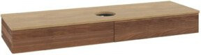 V&B Waschtischunterschrank Antao mit Frontstruktur in Warm Walnut, Breite: 160 cm, Tiefe: 50 cm - Bild 1
