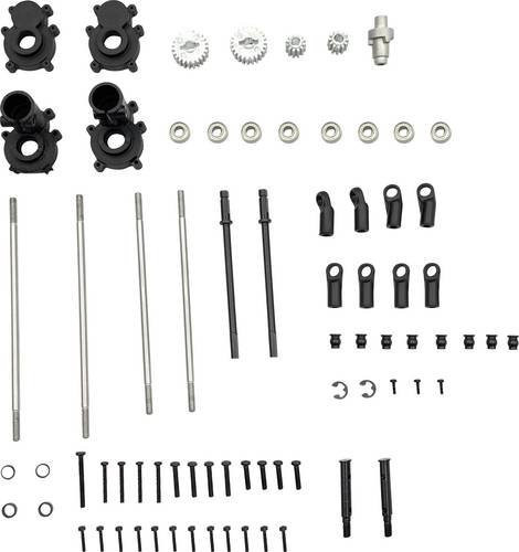 Reely RE-7068330 Ersatzteil Portalachse Hinten, Metall, Grau - Bild 1