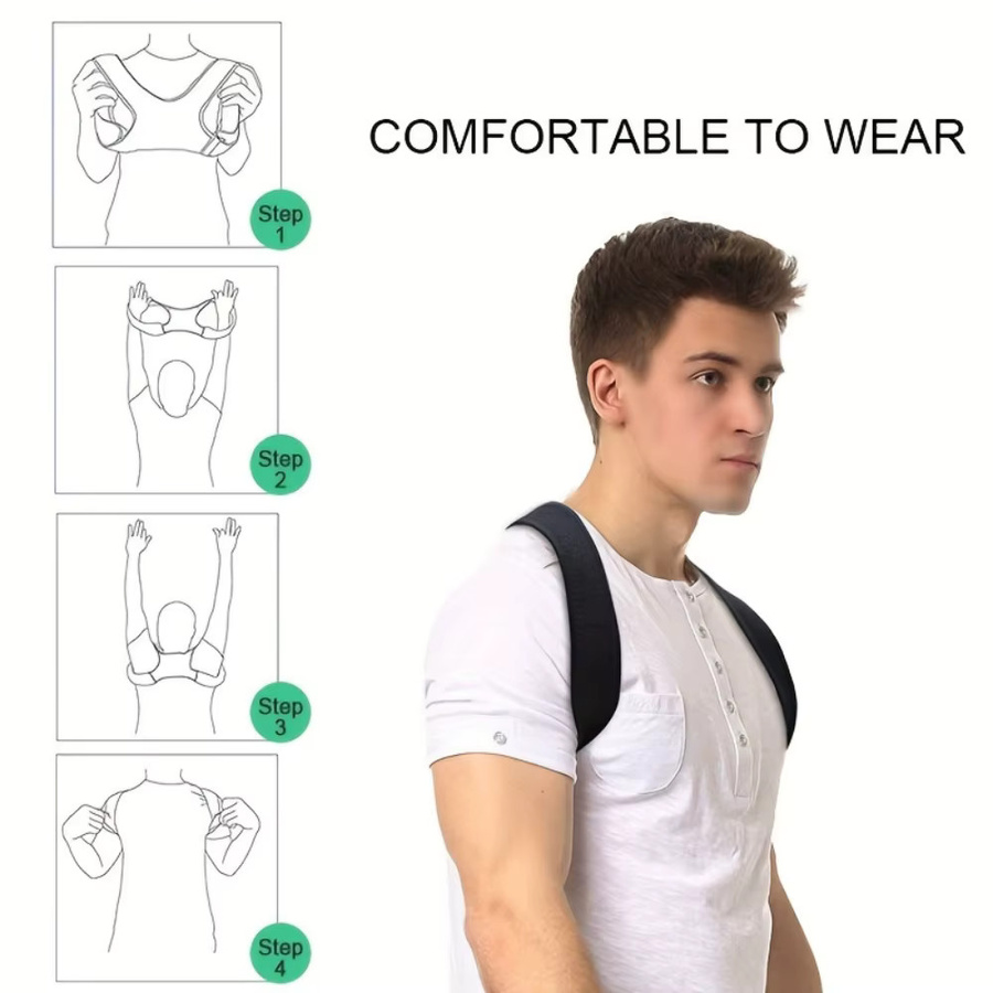 YUKUI Unisex-Gürtel zur Korrektur der Rückenhaltung - Bild 4