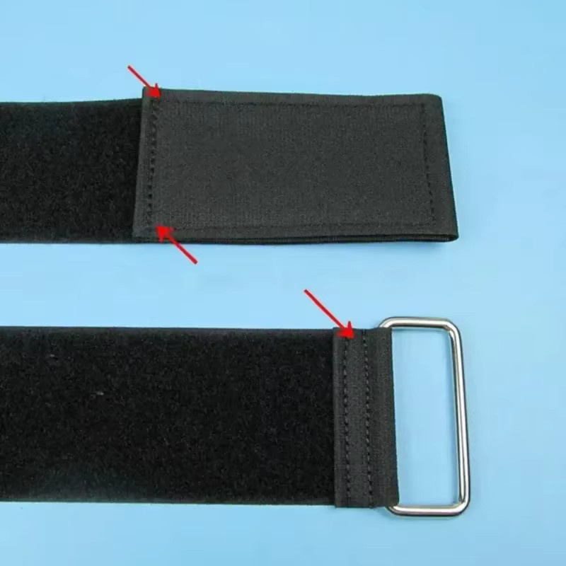 Klettverschluss Frachtgurt aus Nylon in Schwarz für Motorrad, Auto und Camping, Breite: 5 cm - Bild 3