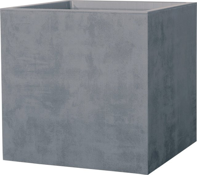 Deroma Pflanztopf Quadro Millenium in Aschgrau, B/T/H: 49 x 49 x 49 cm - Bild 1