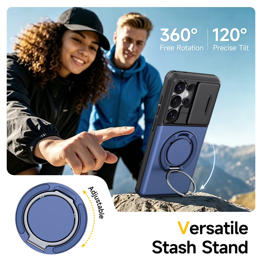 Magnetische Brieftaschen-Handyhülle für Samsung S26 S25 Plus S24 FE S23 S22 Ultra mit Kameraschutz und Stoßfestigkeit in Schwarz oder Blau - Bild 6
