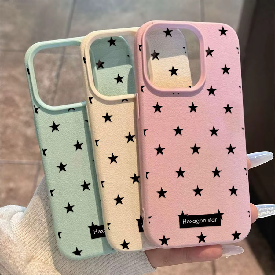 Stoßfeste Silikon-Handyhülle mit Lederoptik für iPhone von AKABEILA in Grün und Multicolour - Bild 2