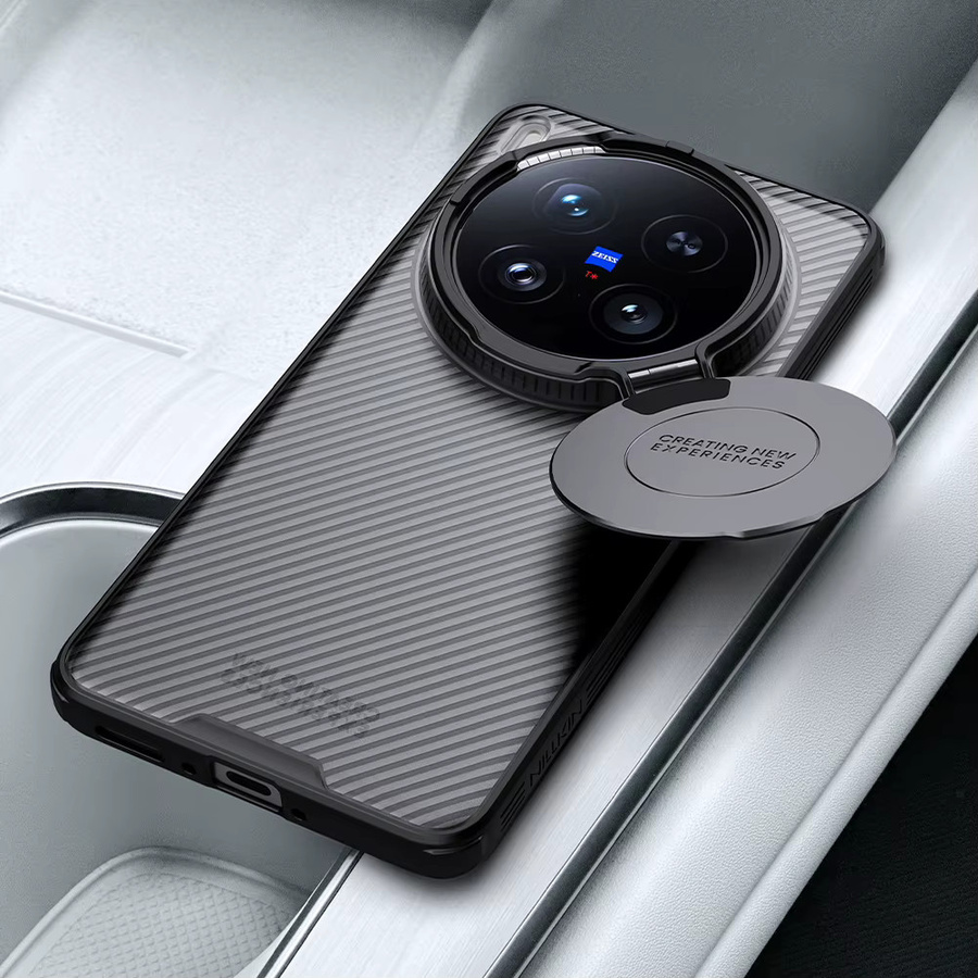 Nillkin CamShield Schutzhülle für Vivo X200 Ultra 5G mit Standfunktion und Kameraschutz in Schwarz und Transparent - Bild 3