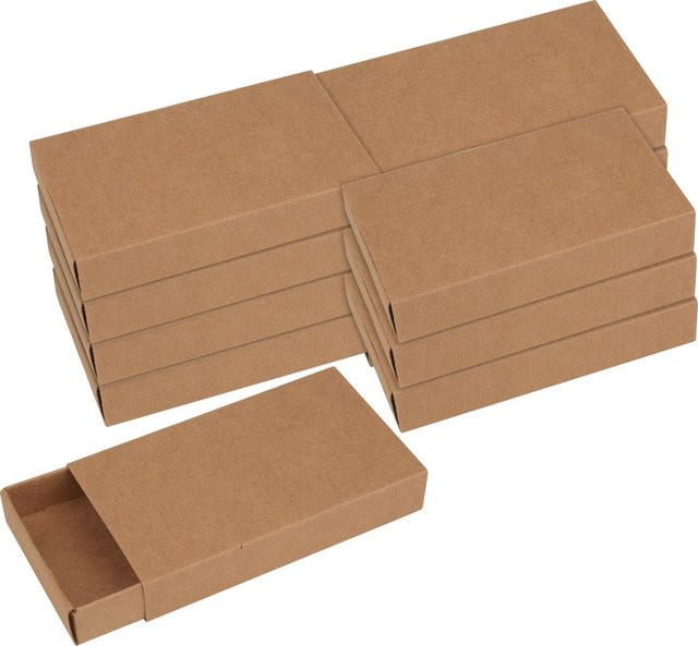 VBS Streichholzschachteln aus Kraftpapier in Braun, 11 cm - Bild 1