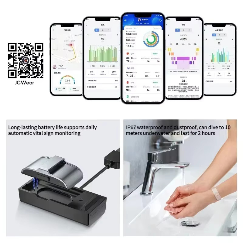 Luxuglow 2208A Smart Armband Fitness Tracker mit Herzfrequenz- und Blutdruckmonitor sowie Schrittzähler in Gold - Bild 5