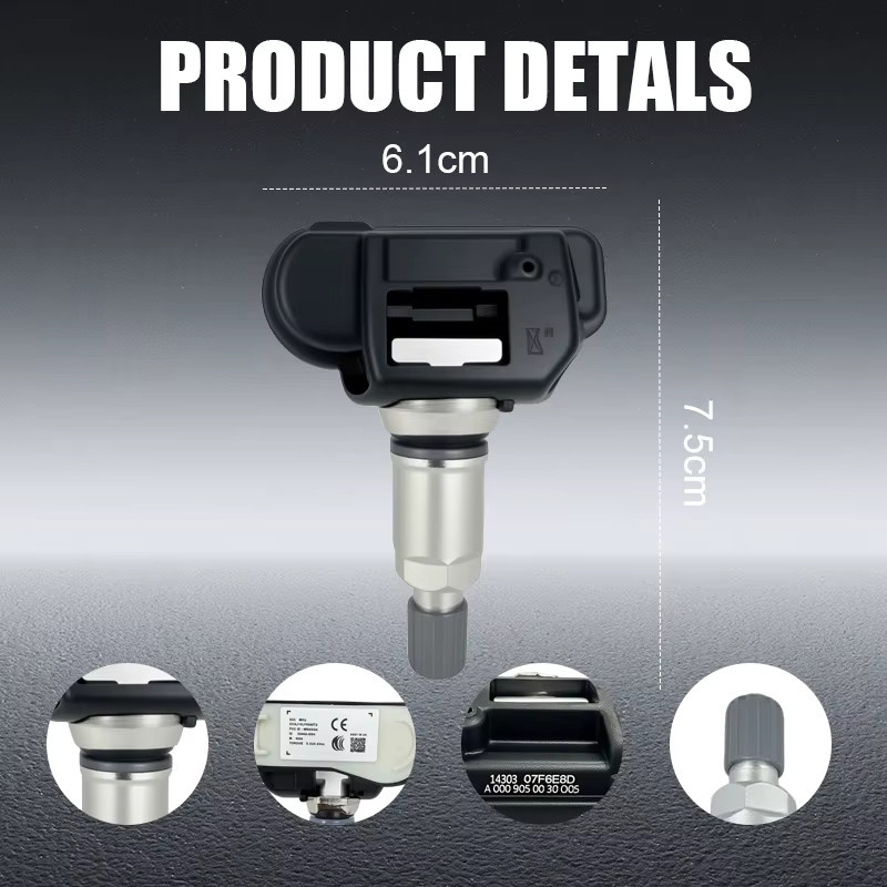ANWAYTECH TPMS Reifendrucksensor 433MHz für Opel Astra J K Corsa Insignia, Farbe: Schwarz - Bild 3