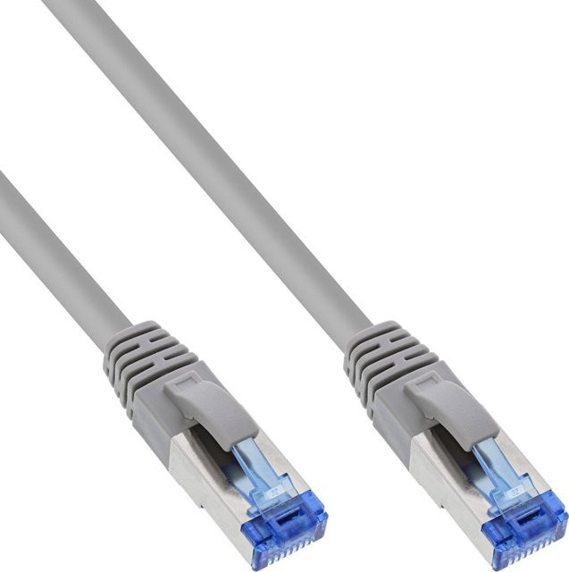 InLine 25er Bulk-Pack Patchkabel S/FTP Cat.6A 500MHz Ethernet/LAN grau, Länge: 3 m - Bild 1