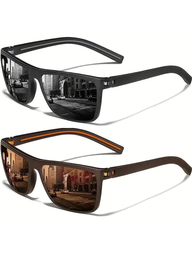 NNYDEL Sportsonnenbrille, quadratisch, Vollrand, Kunststoff, schwarz, Unisex - Bild 1