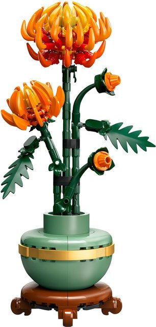 LEGO Icons 10368 Chrysantheme Dekoration Pflanze in Orange und Grün - Bild 3