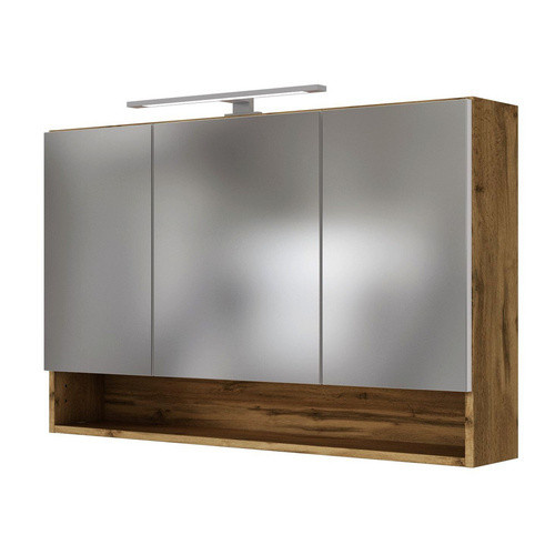 HELD MÖBEL Waschtisch-Set LIVORNO in Braun und Weiß, 5-teilig, modern und wandmontiert - Bild 2