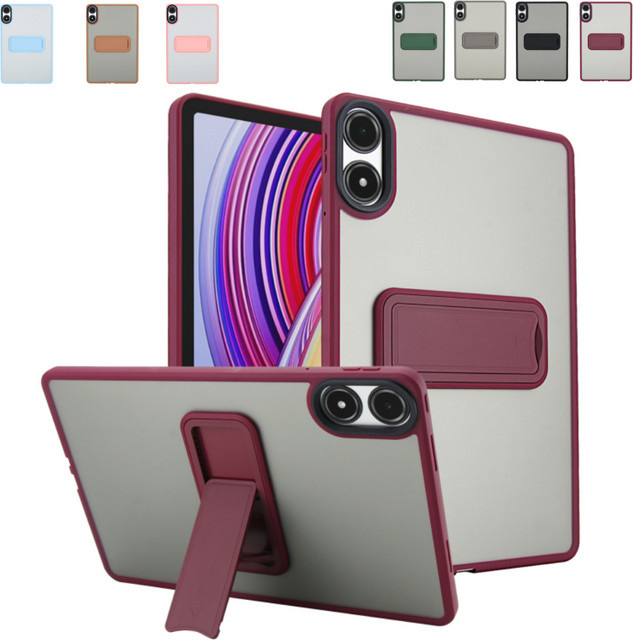 Transparente Schutzhülle für Xiaomi Redmi Pad 2 Pro 12,1 Zoll mit integriertem Schutzständer in Grün - Bild 1