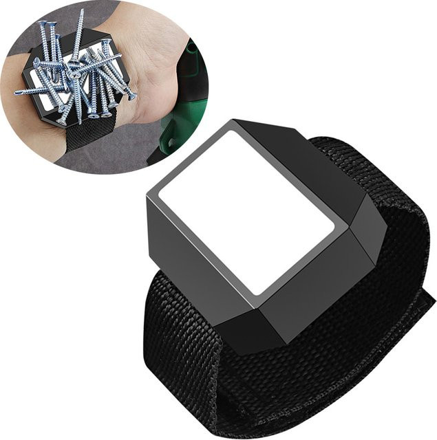 DAZZLEEX Magnetischer Armband-Werkzeughalter für Schrauben in Schwarz - Bild 1