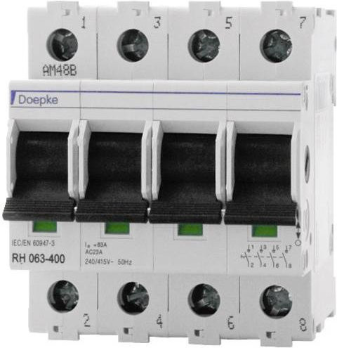 Doepke Hauptleitungsschutzschalter RH 063-400 4-polig 63A 240 V 415 V - Bild 1
