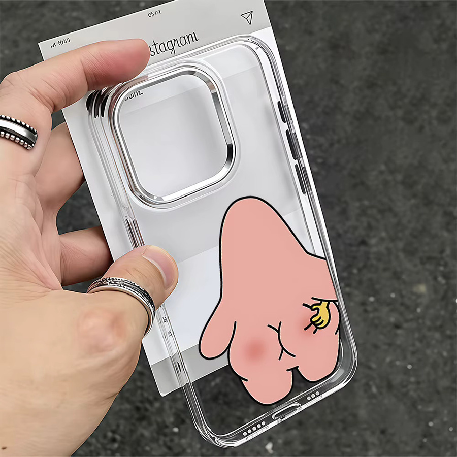 Transparente Handyhülle mit Cartoon S-SpongeBob Design für iPhone 11 bis iPhone 17 Pro Max von Bandai - Bild 2