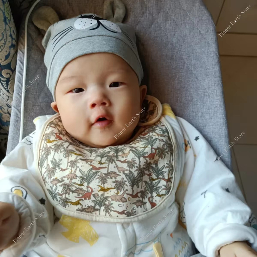 2er-Set wasserdichte Baby Lätzchen in Multicolour, saugfähige Spucktücher für Neugeborene und Kleinkinder, waschbar - Bild 3