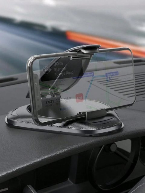 Universeller Autotelefonhalter für das Armaturenbrett mit extra starkem Saugnapf und 360 Grad rotierbarem Kugelgelenk in Schwarz - Bild 1